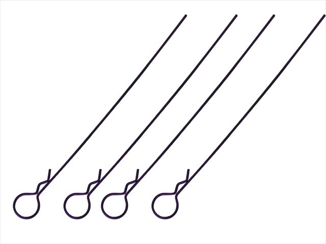ボディフックピンロングL110mm 頭大 4本入り パープル Body Hook Pin Long L110 mm (head large) 4 pcs. purple
