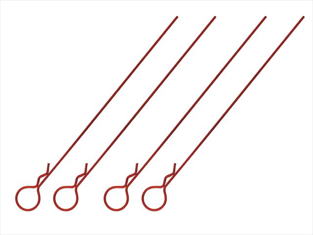 Long Body Clip L110mm(Large Head)4 pcs. Red