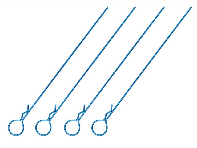 Long Body Clip L110mm(Large Head)4 pcs. Tamiya Blue