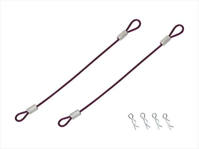 ワイヤー付ボディピン ワイヤー長80ミリ パープル Body pin with wire (wire length 80 mm) purple