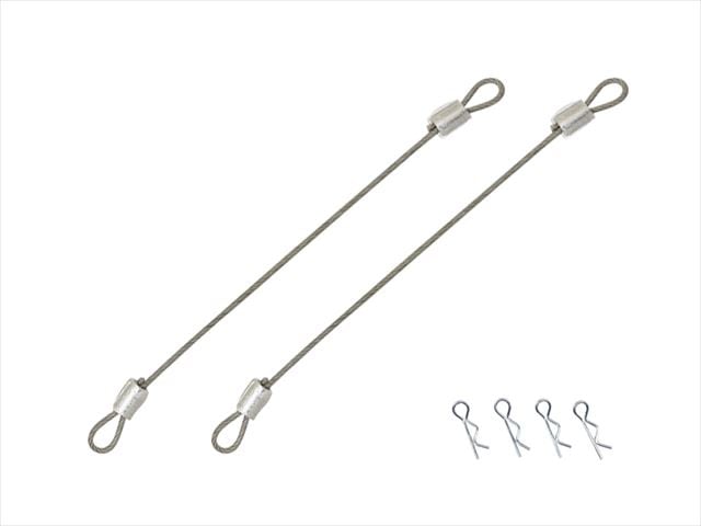 Wire Included Body Clip 80 mm Silver 2 pcs.