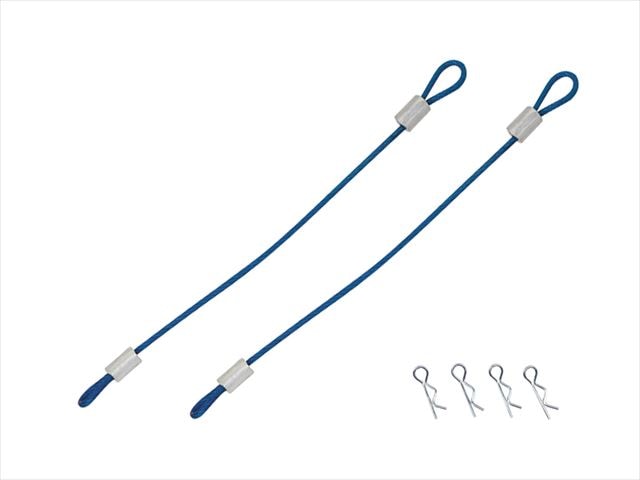 Wire Included Body Clip 80 mm Tamiya Blue 2 pcs.