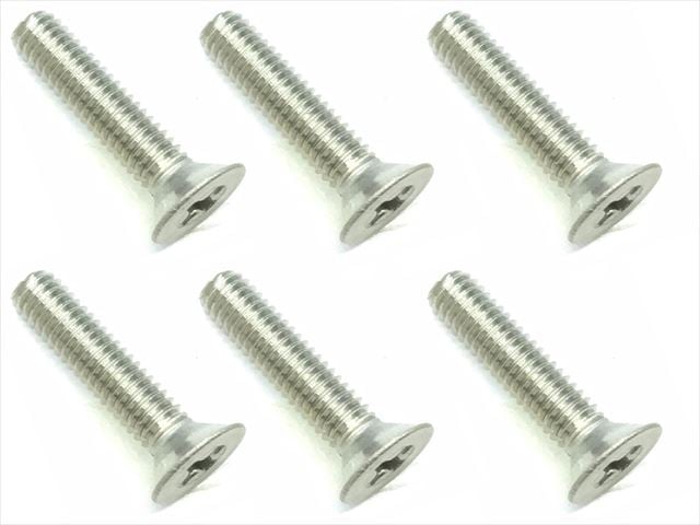 2.6X12 Titanium Countersunk Screw (6 pcs.) Phillips Head