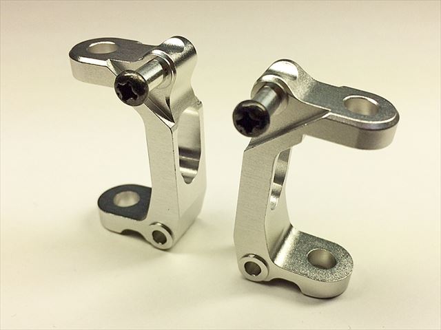 アルミフロントハブキャリア GF-01 シルバー Aluminum Front hub carrier GF-01 silver