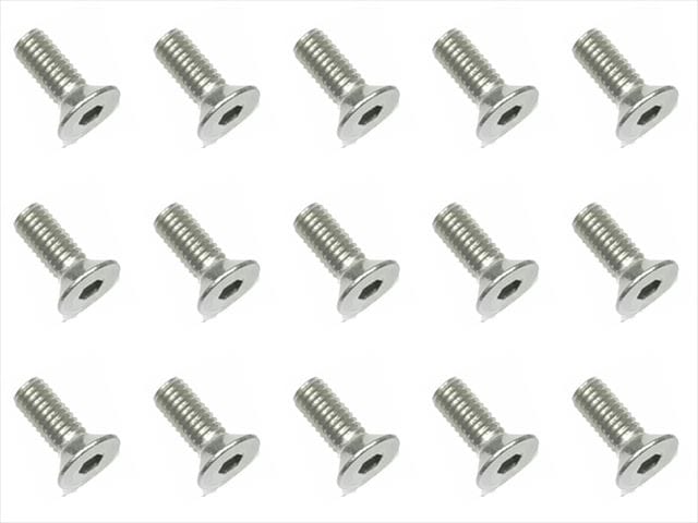 3X8 Stainless Steel Hex Socket Countersunk Screw (15 pcs.)