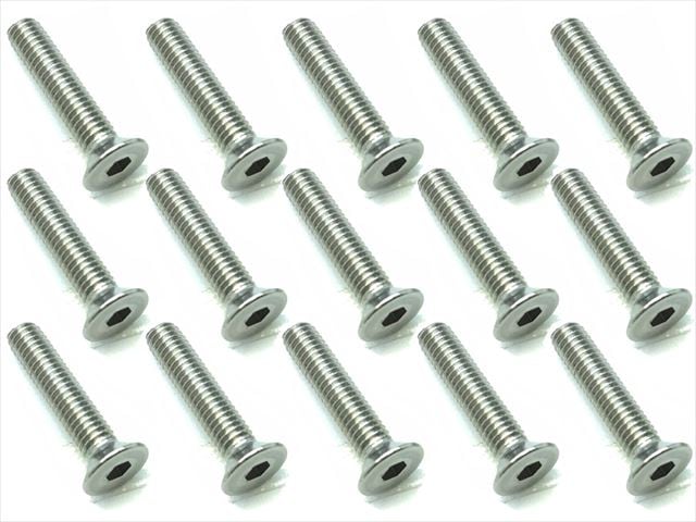 3X15 Stainless Steel Hex Socket Countersunk Screw (15 pcs.)