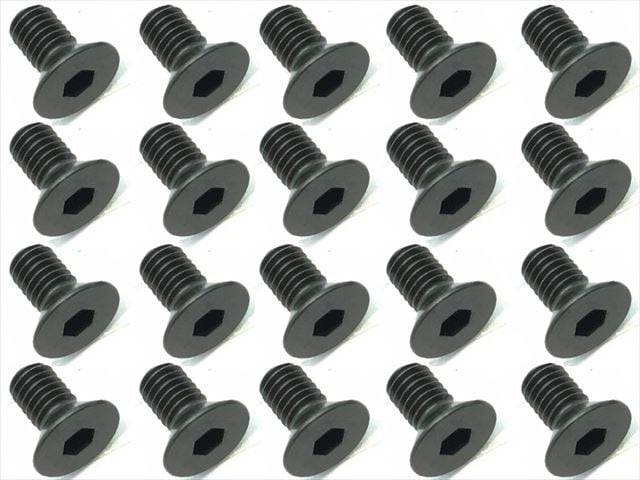3x6 スチールヘックス皿ビス 20本入 3x6 Steel hex Flat Head Screw (20 pcs.)