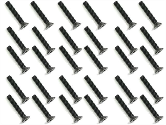 Steel Hex Socket Heavy-Duty Countersunk Screws, 3×18, 30 pcs., JIS Countersunk Head