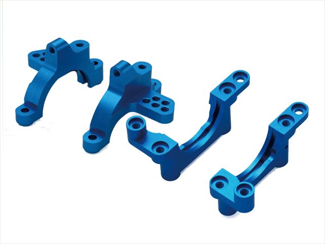 Aluminum Upper & Lower Bulkhead Set Tamiya TA05-VDF,Ver.II Blue