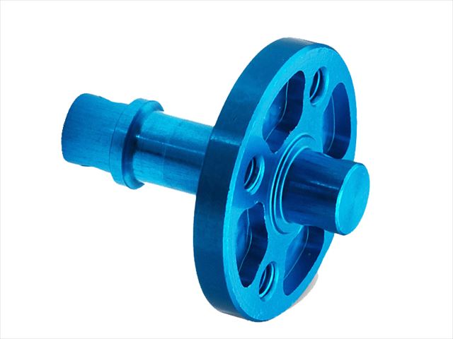 Aluminum Rigid Holder for TA-05 with SQUARE Aluminum Differential Pulley, Blue