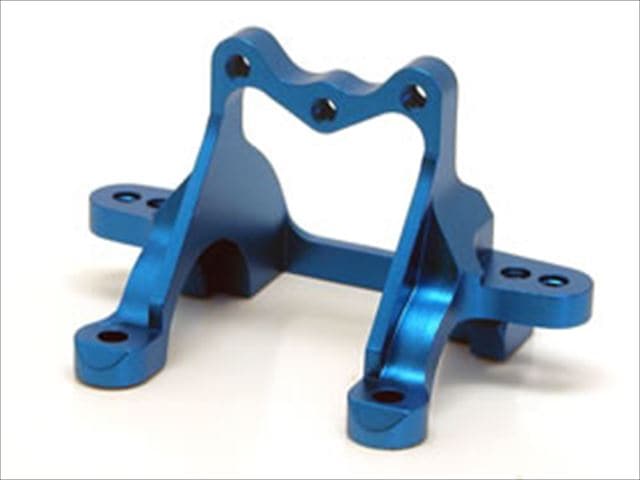 Aluminum Rear Upper Bulkhead (Blue) (for Tamiya TA06)