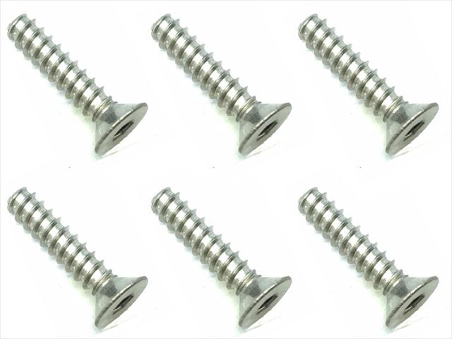 3×14 チタンヘックス皿タッピングビス 6本入 3×14 Titanium hex Flat tapping screw (6 pcs.)