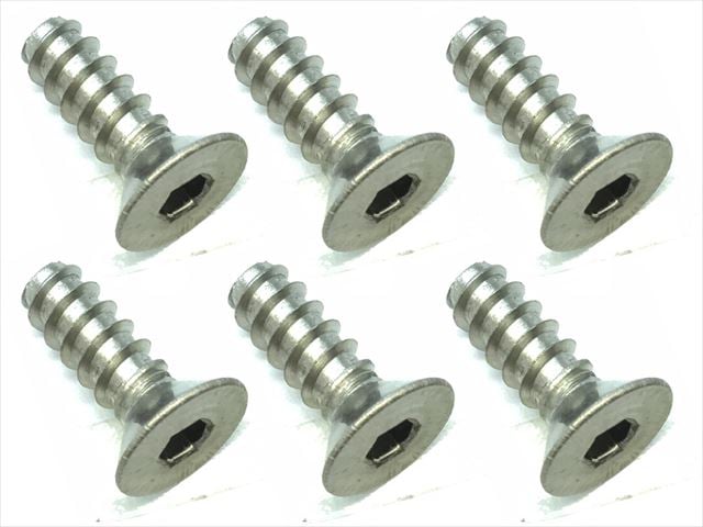 4X12 チタンヘックス皿タッピングビス 6本入 4X12 Titanium hex Flat tapping screw (6 pcs.)
