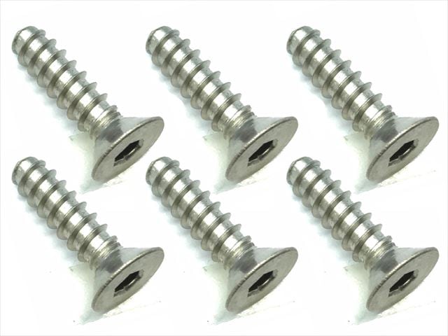 4X15 チタンヘックス皿タッピングビス 6本入 4X15 Titanium hex Flat tapping screw (6 pcs.)