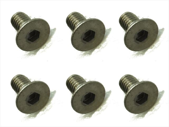 Titanium Hex Socket Countersunk Screw 6 pcs. 3×6
