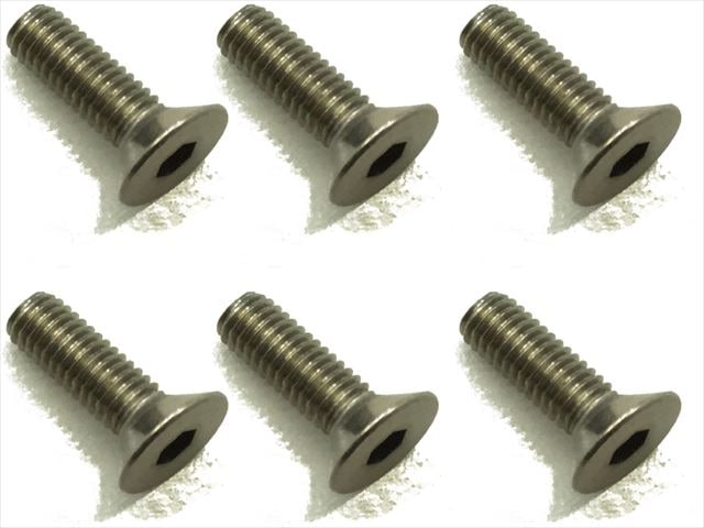 チタンヘックス皿ビス 6本入 3×10 Titanium hex Flat Head Screw 3×10 (6 pcs.)