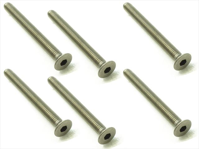 Titanium Hex Socket Countersunk Screw 3X30 6 pcs.