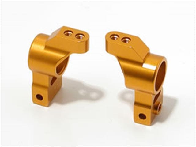 Aluminum Rear Hub (Toe-In 1 Degrees) (for Tamiya TA05VDF,05Ver.II) Aluminum rear hub (for TA - 05 Ver. II & SDC - 104) toe - in 1°Gold