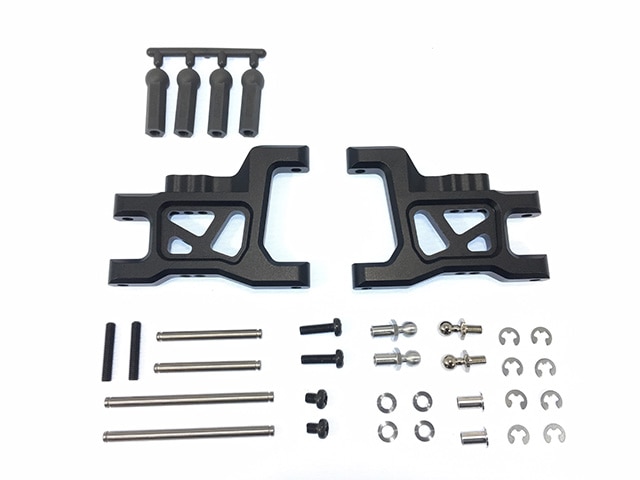 Wide Suspension Arm (for Aluminum Rear)(for Tamiya Wild Willy 2) Black