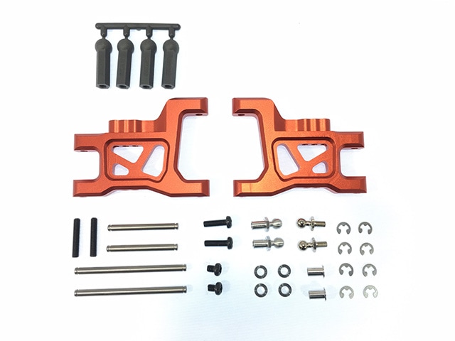 Wide Suspension Arm (for Aluminum Rear)(for Tamiya Wild Willy 2) Champagne Red