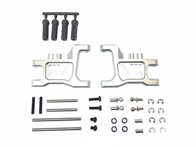 Wide Suspension Arm (for Aluminum Rear)(for Tamiya Wild Willy 2) Silver