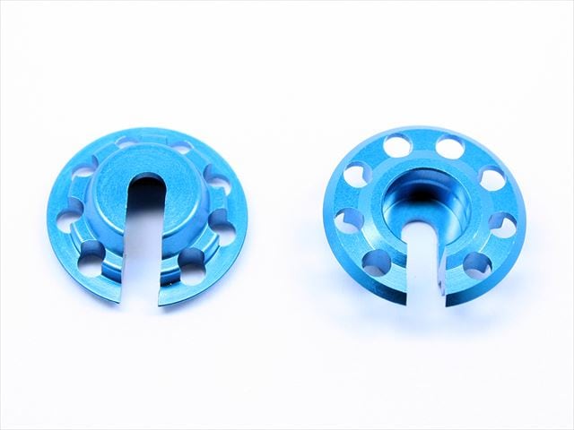 2mm Down Retainer (for Short Shock Absorber)(Tamiya General-Purpose) Blue