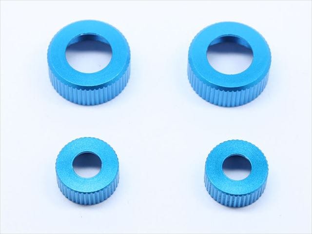 Shock Cylinder Cap Thin (Tamiya General-Purpose) Blue Upper and Lower 2 pcs.
