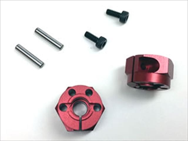 Aluminum Hex Wheel Hub (8mm Width) Tamiya General-Purpose Red