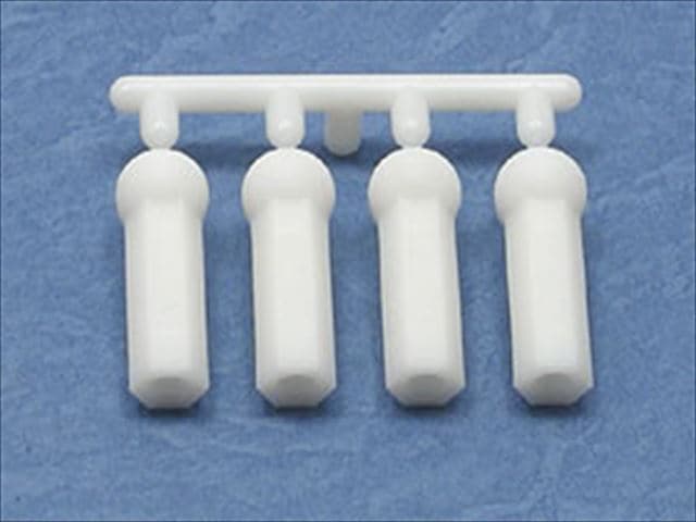 Heavy-Duty Rod End L Size (for Tamiya Ball Stud) White
