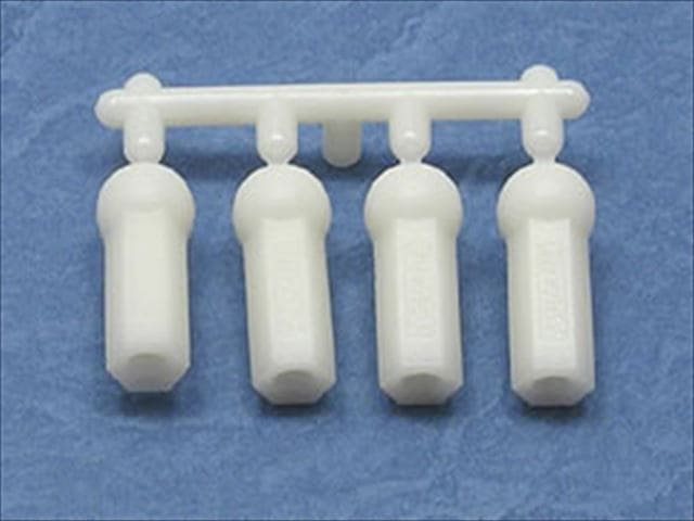 Heavy-Duty Rod End M Size (for Tamiya Ball Stud) White