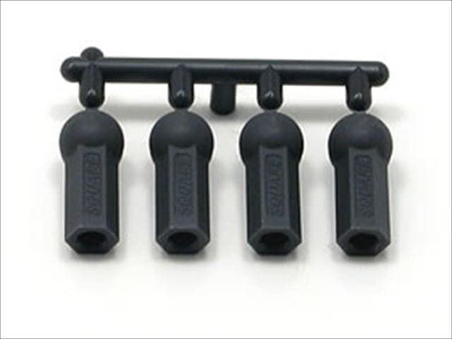 Heavy-Duty Rod End S Size (for Tamiya Ball Stud) Dark Gray