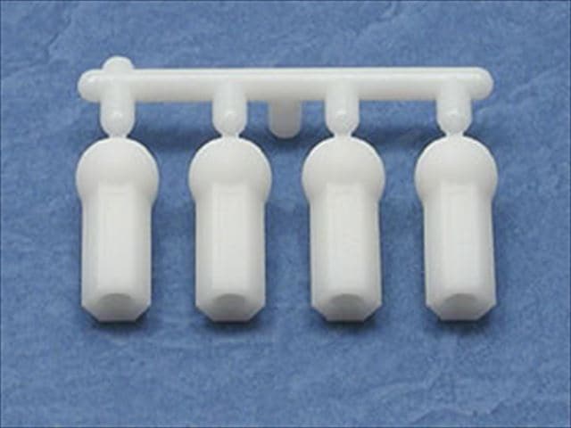 Heavy-Duty Rod End S Size (for Tamiya Ball Stud) White