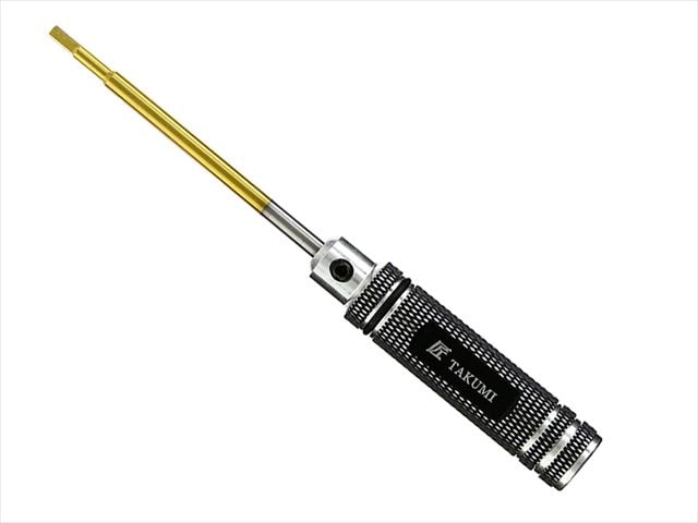 Takumi Mini Driver (3/32 Inch Hex Socket) High-Speed Steel Bit Titanium Coated Finish