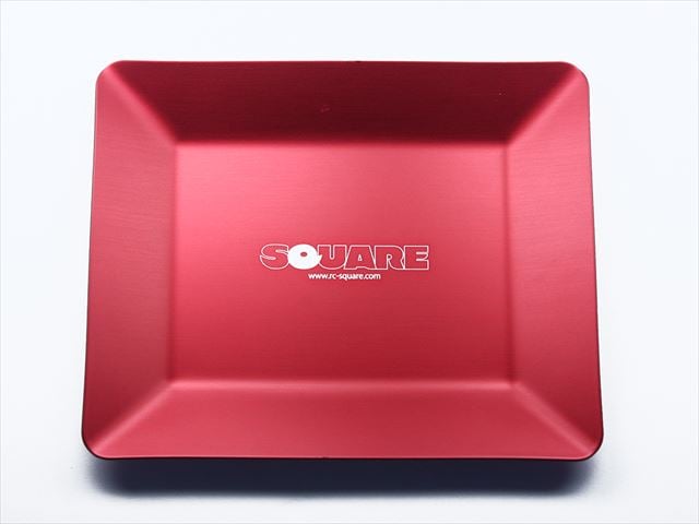 アルミパーツトレイ レッド Aluminum parts tray (red)