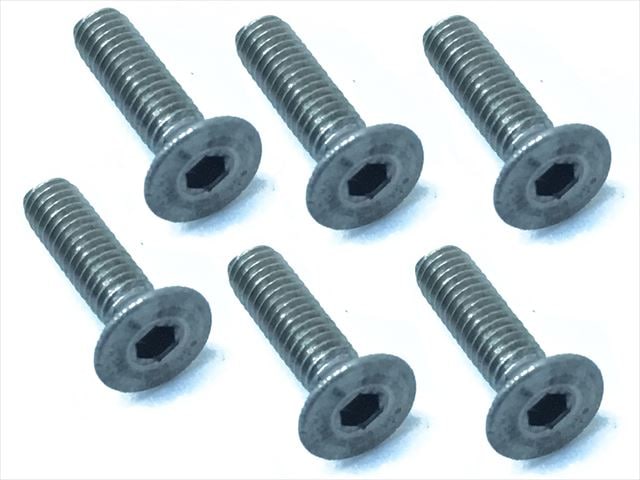 2.6X10 Titanium Hex Socket Countersunk Screw (6 pcs.)
