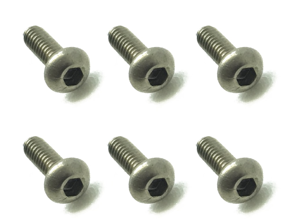 2x6 チタンヘックスボタンビス 6本入 2x6 Titanium hex Pan Head Screw (6 pcs.)