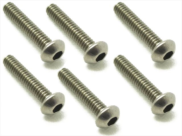 2X10 Titanium Hex Socket Button Head Screw (6 pcs.)