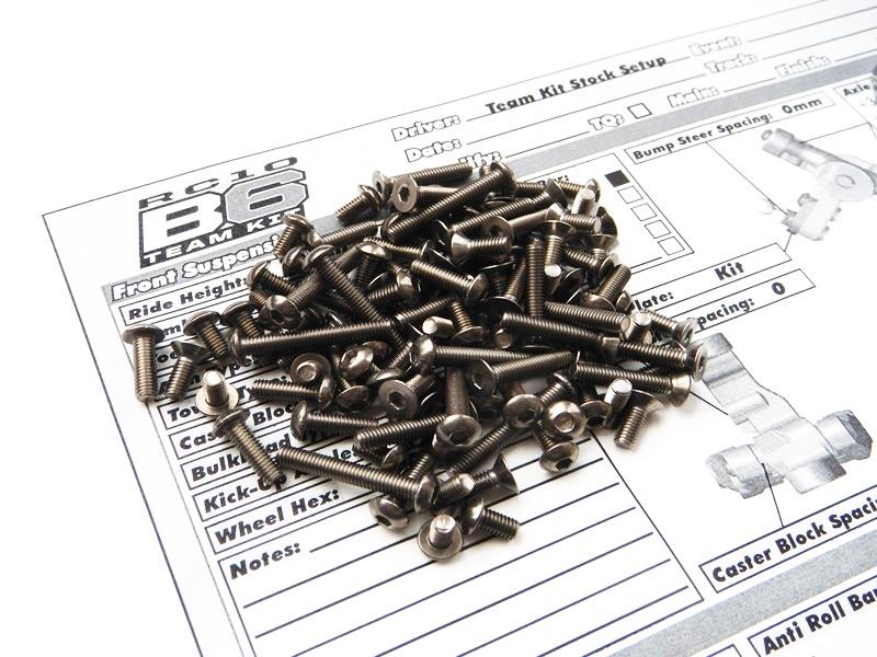 Associated RC10 B6 チタンヘックス スクリューセット Associated RC10 B6 Titanium hex screw set