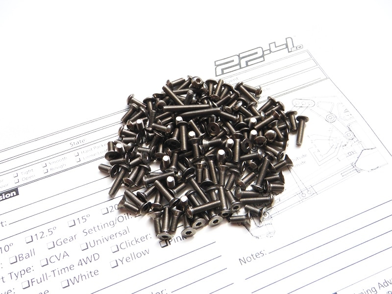 TLR 22-4(2.0) チタンヘックス スクリューセット TLR 22-4(2.0) Titanium hex screw set