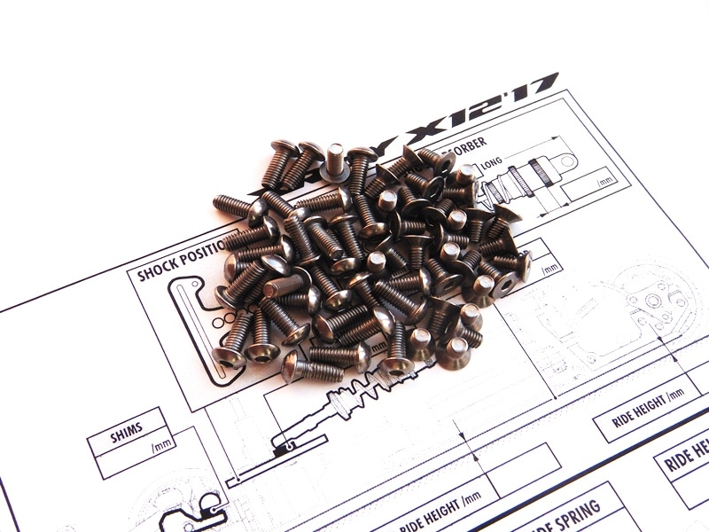 X Ray X12 2017 Titanium Hex Socket Screw Set X Ray X12
