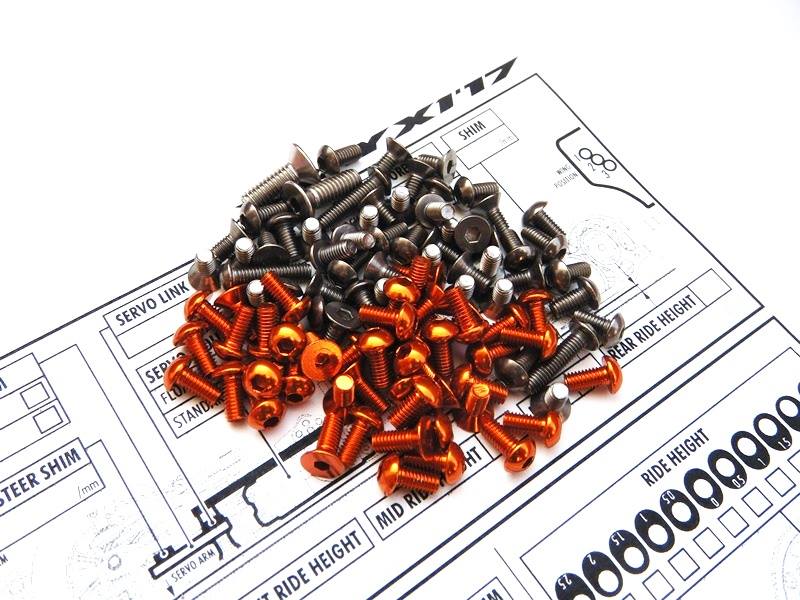 X Ray X1 2017 Titanium & Aluminum Hex Socket Screw Set X Ray X1 2017 Titanium &