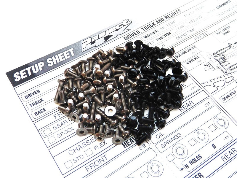 Serpant Project 4X チタン&アルミヘックス スクリューセット Serpant Project 4X Titanium & Aluminum hex screw set
