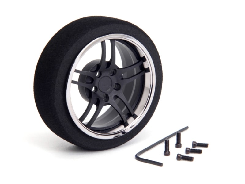 アルミステアリングMFホイール 5-Spoke (Fブラック/クロームリム) Aluminum steering wheel MF wheel 5- Spoke (F black/chrome rim)