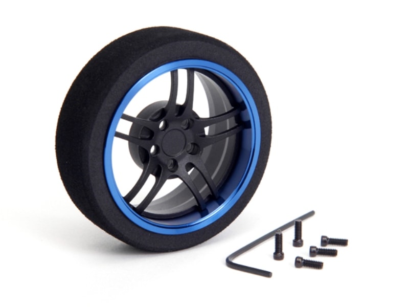 アルミステアリングMFホイール 5-Spoke (Fブラック/ブルーリム) Aluminum steering wheel MF wheel 5- Spoke (blue F black/rim)