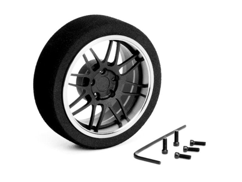 アルミステアリングMFホイール 8-Spoke (Fブラック/クロームリム) Aluminum steering wheel MF wheel 8- Spoke (F black/chrome rim)