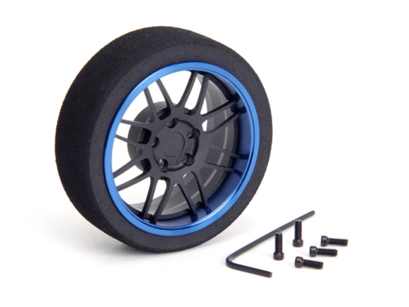 アルミステアリングMFホイール 8-Spoke (Fブラック/ブルーリム) Aluminum steering wheel MF wheel 8- Spoke (blue F black/rim)