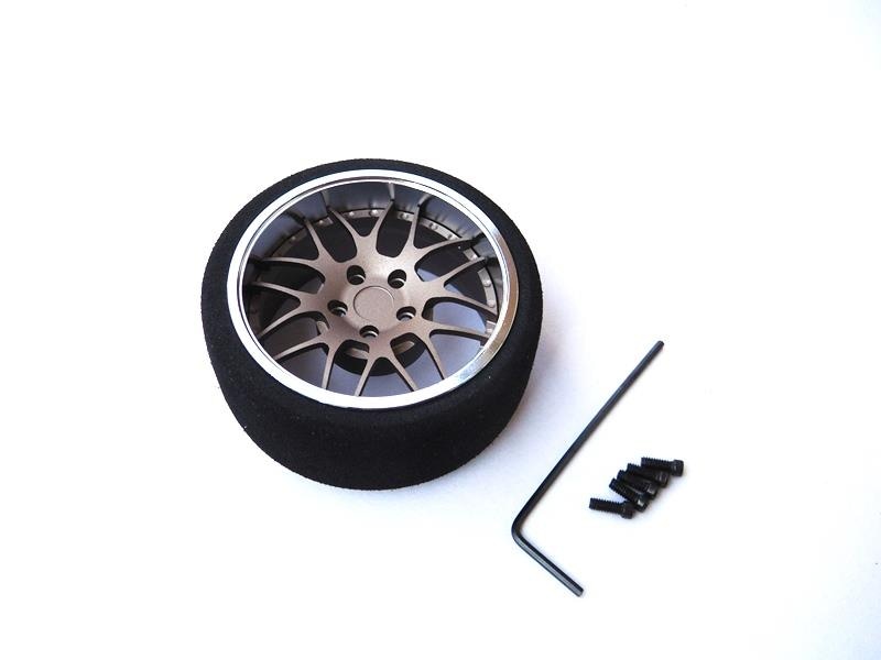 アルミステアリングMFホイール Y-Type (Fチタン/クロームリム) Aluminum steering wheel MF wheel Y-Type (F Titanium/chrome rim)