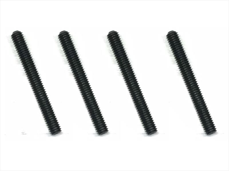 ステンレスホーロービス ブラックメッキ 3×25mm 4個入 Stainless steel hollow screw 3×25mm 4 pcs. (black plating)