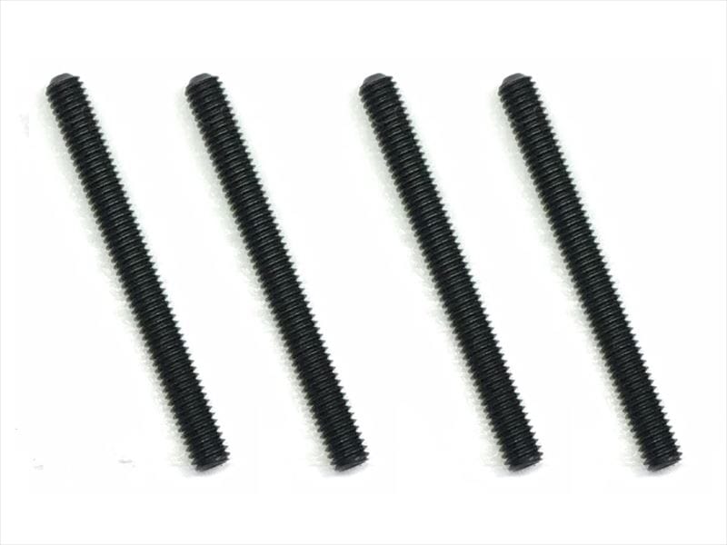ステンレスホーロービス ブラックメッキ 3×30mm 4個入 Stainless steel hollow screw 3×30mm 4 pcs. (black plating)