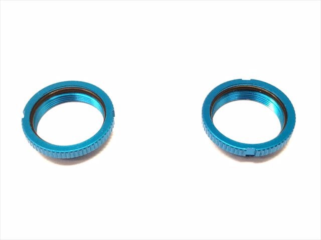 Shock Spring Adjuster (for Tamiya SSBB Shock Absorber) Blue 2 pcs.